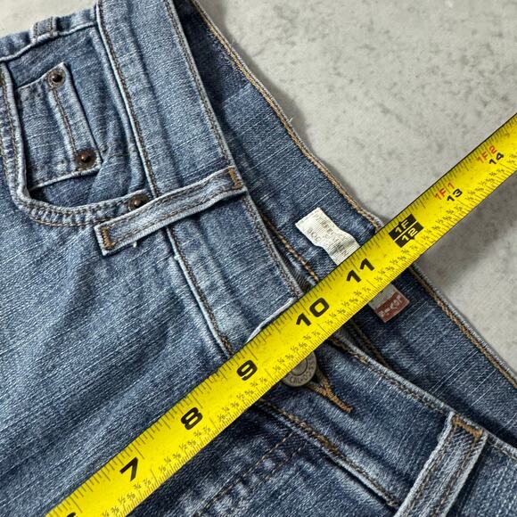Levis 512 Perfectly Slimming Bootcut Denim Medium Wash Jeans - Size: 10P - Picture 8 of 12
